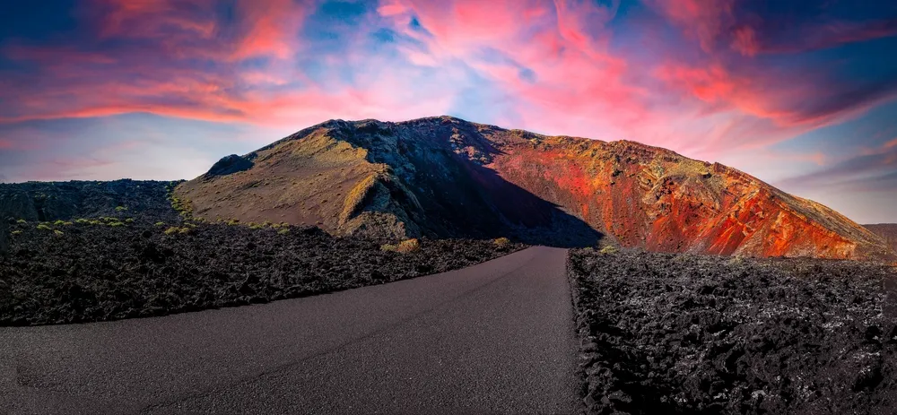 volcanoe and mountains of fire of lanzarote